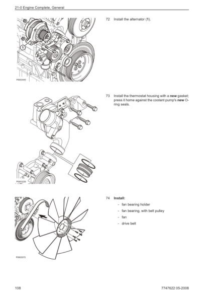 Volvo Penta TAD734GE Engine Workshop and Repair Manual - Image 8