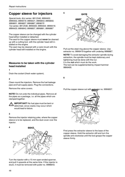 Volvo Penta TAMD61A- TAMD72WJ-A Engine Workshop Manual - Image 10