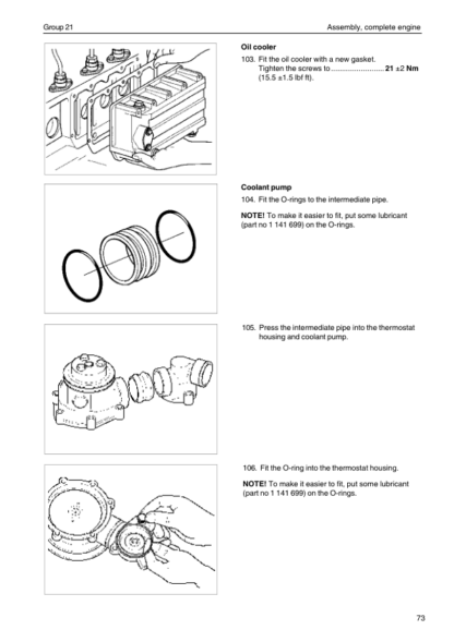 Volvo Penta TD520GE- TAD730731732733GE Group 20-26 Workshop Manual - Image 12