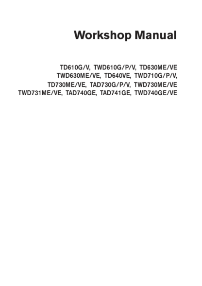 Volvo Penta TD61G P V, TD TWD630ME VE, TD TWD730ME VE, TAD TWD740GE VE Woskshop Manual - Image 2