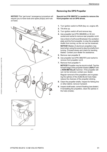 Volvo Penta V8-270, V8-225, V8-300, V8-320 Operators Manual - Image 12