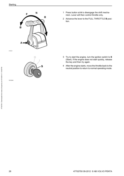 Volvo Penta V8-270, V8-225, V8-300, V8-320 Operators Manual - Image 9