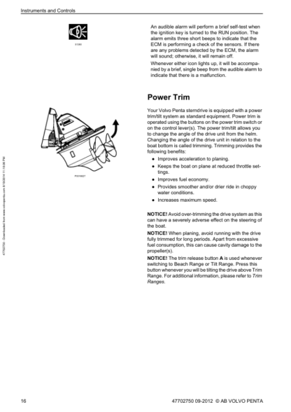 Volvo Penta V8-270, V8-225, V8-300, V8-320 Operators Manual - Image 8