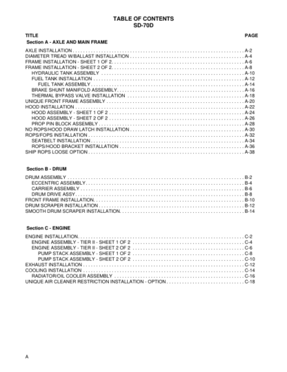 Volvo SD-70D Vibratory Compactor Parts Catalog - Image 3
