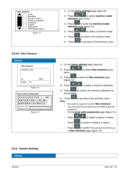 XCMG XE17E Excavator Operator Manual - Image 10