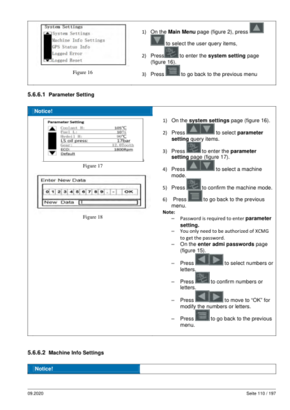 XCMG XE17U Operator Manual - Image 8