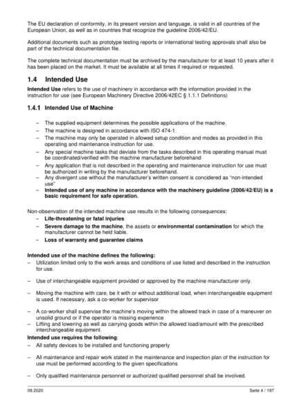 XCMG XE17U Operator Manual - Image 10