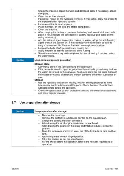XCMG XE17U Operator Manual - Image 11