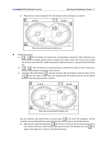 XCMG XE210C Excavator Operation and Maintenance Manual - Image 12