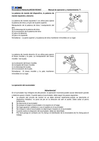 XCMG XE230 XE250C Excavator Service Manual - Image 13