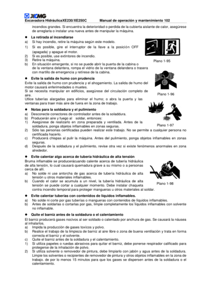 XCMG XE230 XE250C Excavator Service Manual - Image 7