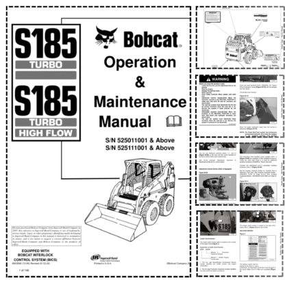 Bobcat S185 Operation Maintenance Manual