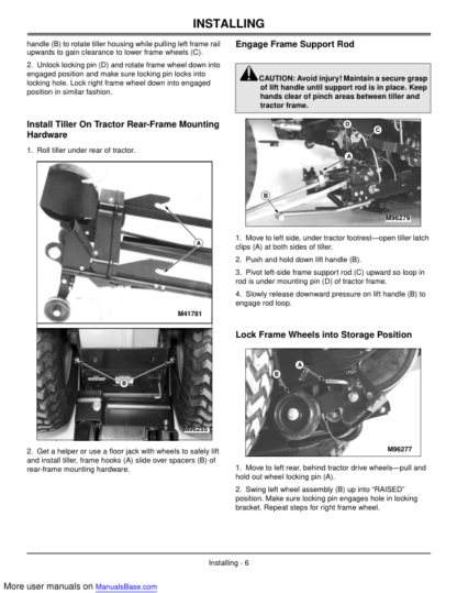 John Deere 30-Inch Mechanical Tiller Operators Manual - Image 5