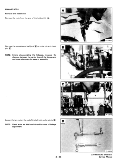 Bobcat 220 Excavator Service Manual SN 15001 - Image 8