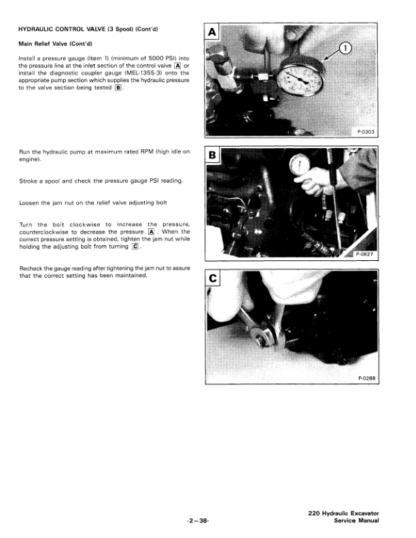 Bobcat 220 Excavator Service Manual SN 15001 - Image 12