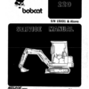 Bobcat 220 Excavator Service Manual SN 15001 - Image 2