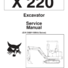 Bobcat X220 Excavator Service Manual SN 508211999 - Image 2