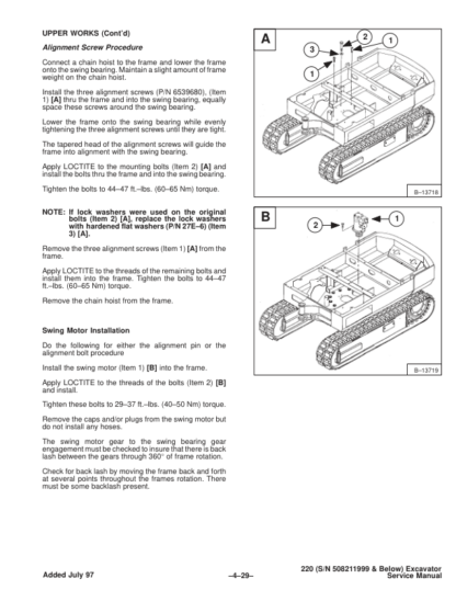 Bobcat X220 Excavator Service Manual SN 508211999 - Image 8