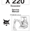 Bobcat X220 Excavator Service Manual SN 508212001 - Image 2