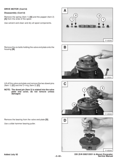 Bobcat X220 Excavator Service Manual SN 508212001 - Image 8