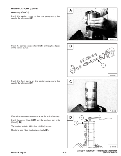 Bobcat X225 Excavator Service Manual SN 508311001 508311999 - Image 11
