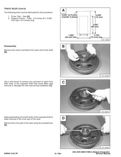 Bobcat X225 Excavator Service Manual SN 508311001 508311999 - Image 8