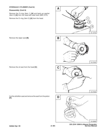Bobcat X225 Excavator Service Manual SN 508312000 - Image 9