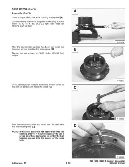 Bobcat X225 Excavator Service Manual SN 508312000 - Image 5
