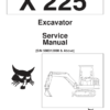 Bobcat X225 Excavator Service Manual SN 508312000 - Image 2