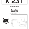 Bobcat X231 Excavator Service Manual SN 508911999 - Image 2