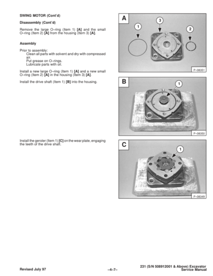 Bobcat X231 Excavator Service Manual SN 508912001 - Image 9