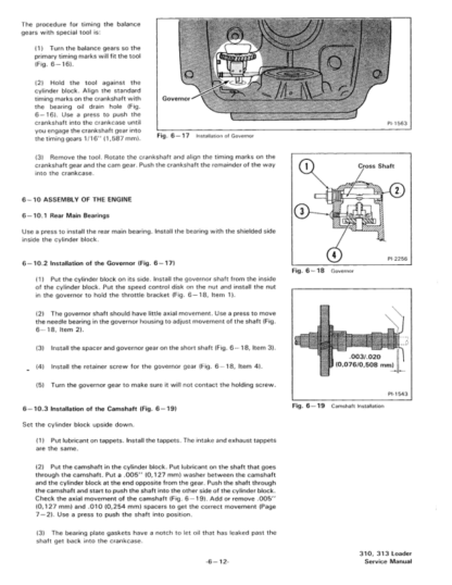 Bobcat 310 313 Skid Steer Loader Service Manual - Image 5