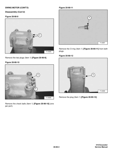 Bobcat 316 Excavator Service Manual SN 522811001 522911001 - Image 10