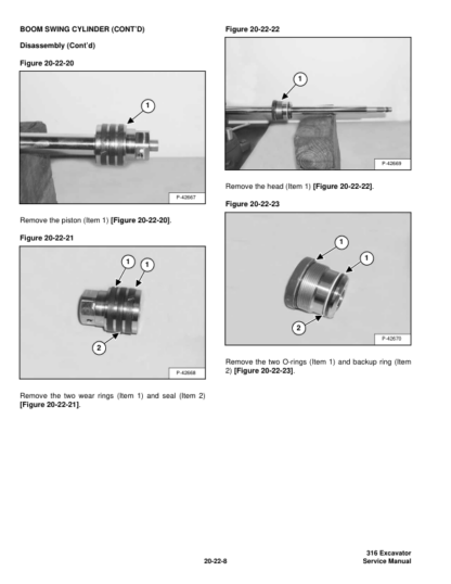 Bobcat 316 Excavator Service Manual SN 522811001 522911001 - Image 6