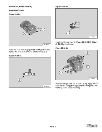 Bobcat 316 Excavator Service Manual SN 522811001 522911001 - Image 9