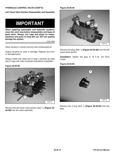 Bobcat 319 Excavator Service Manual SN 563311001 - Image 7