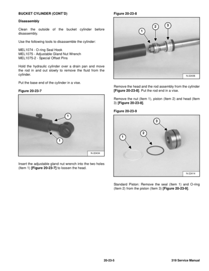 Bobcat 319 Excavator Service Manual SN 563311001 - Image 6
