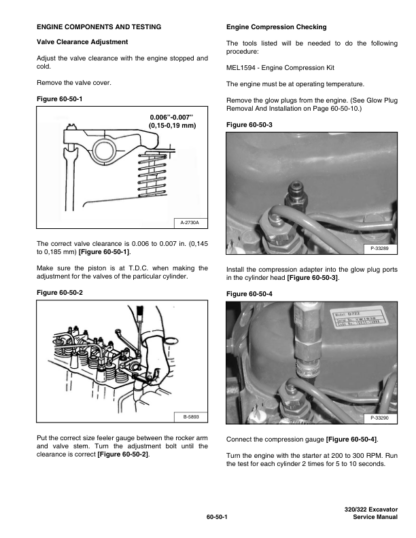 Bobcat 320 320L 322 Excavator Service Manual SN 223811001 223511001 - Image 11