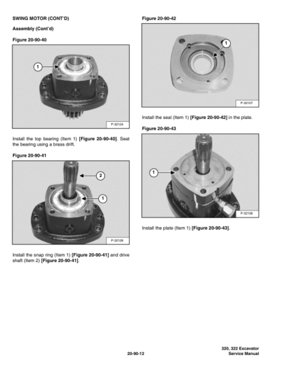 Bobcat 320 320L 322 Excavator Service Manual SN 223811001 223511001 - Image 7