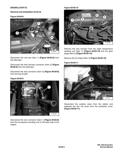 Bobcat 320 320L 322 Excavator Service Manual SN 223811001 223511001 - Image 12