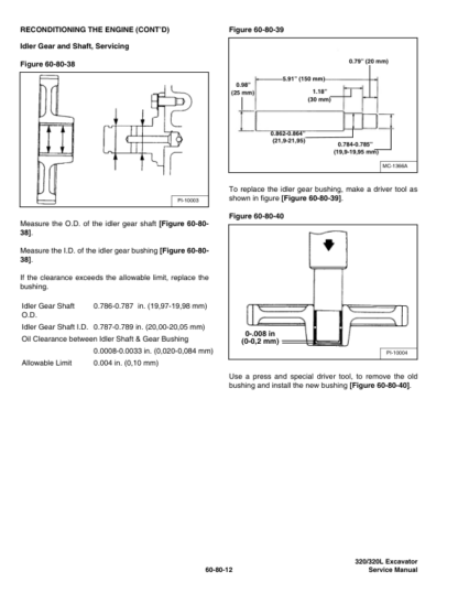 Bobcat 320 320L Excavator Service Manual SN 224511001 - Image 12