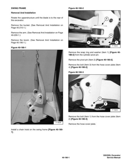 Bobcat 320 320L Excavator Service Manual SN 224511001 - Image 9