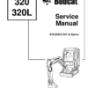Bobcat 320 320L Excavator Service Manual SN 224511001 - Image 2