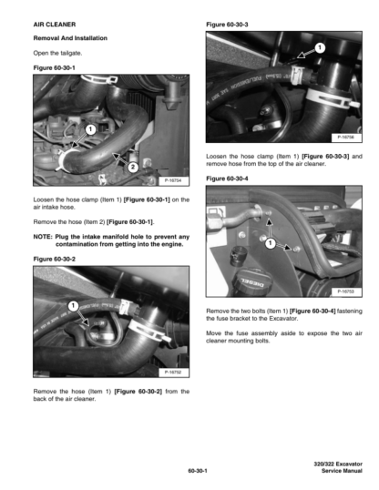 Bobcat 320 322 Excavator Service Manual SN 223911001 224011001 - Image 10