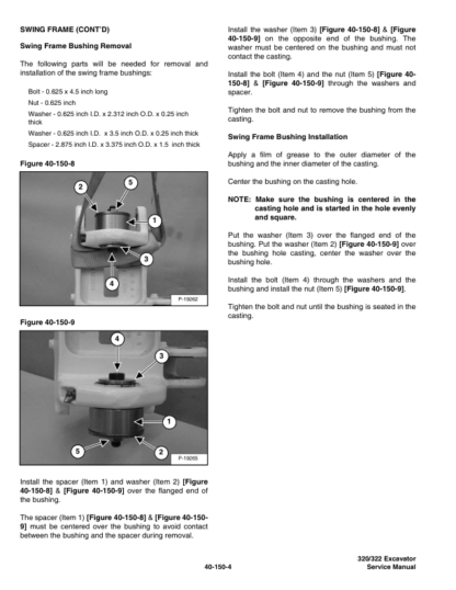 Bobcat 320 322 Excavator Service Manual SN 223911001 224011001 - Image 9