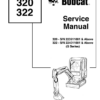 Bobcat 320 322 Excavator Service Manual SN 223911001 224011001 - Image 2