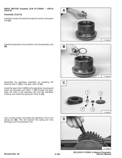 Bobcat X320 Excavator Service Manual SN 511720001 - Image 7