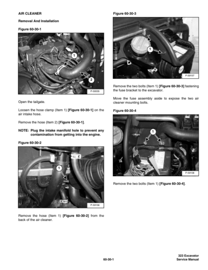Bobcat 323 Excavator Service Manual SN 562411001 (11-06) - Image 11