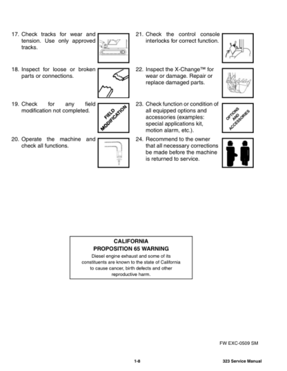 Bobcat 323 Excavator Service Manual SN 562411001 (6-11) - Image 3
