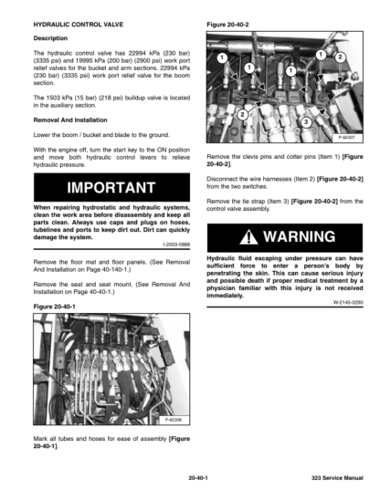 Bobcat 323 Excavator Service Manual SN 562411001 (6-11) - Image 7